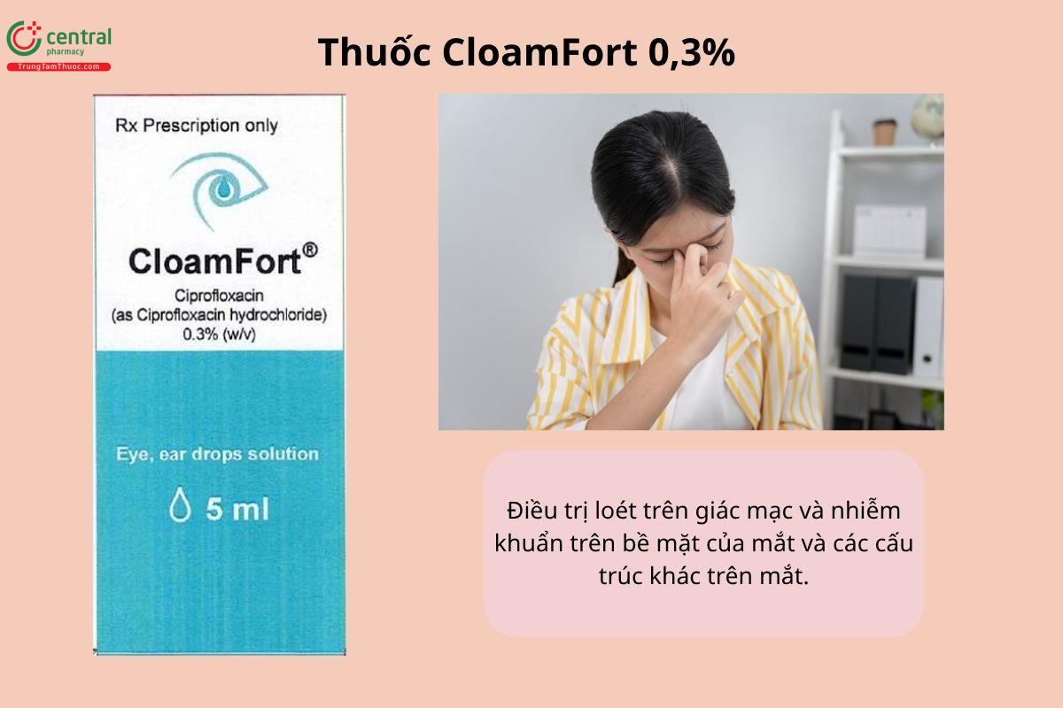 Chỉ định của thuốc CloamFort 0,3%