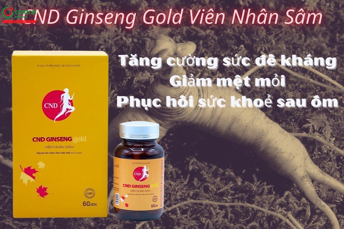 CND Ginseng Gold Viên Nhân Sâm giúp tăng cường sức đề kháng