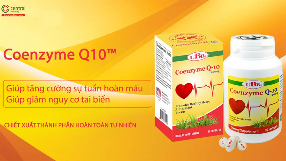 Coenzyme Q10 120mg UBB giúp tăng cường sức khỏe tim mạch