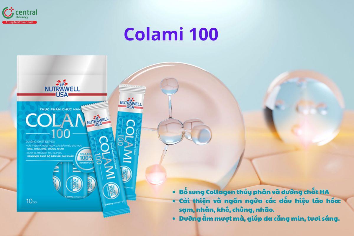 Colami 100 bổ sung collagen, hỗ trợ làm đẹp da, ngừa lão hóa