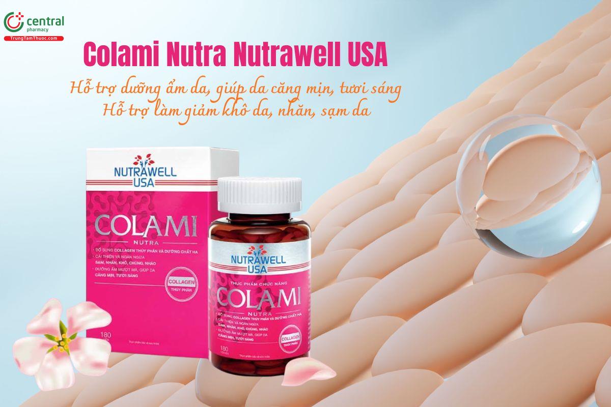 Colami Nutra hỗ trợ làm giảm nám, tàn nhang, nếp nhăn, khô da