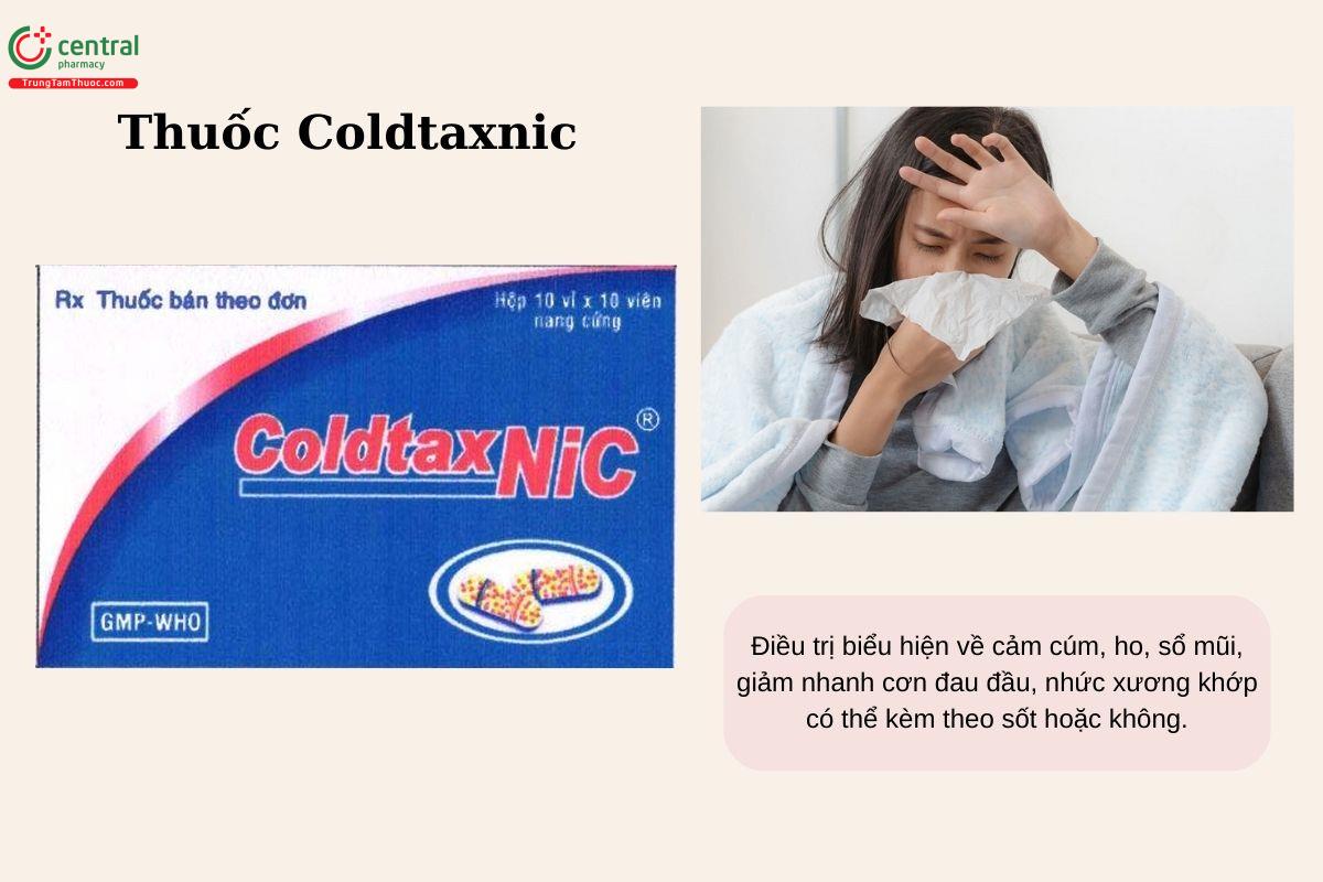Chỉ định của thuốc Coldtaxnic