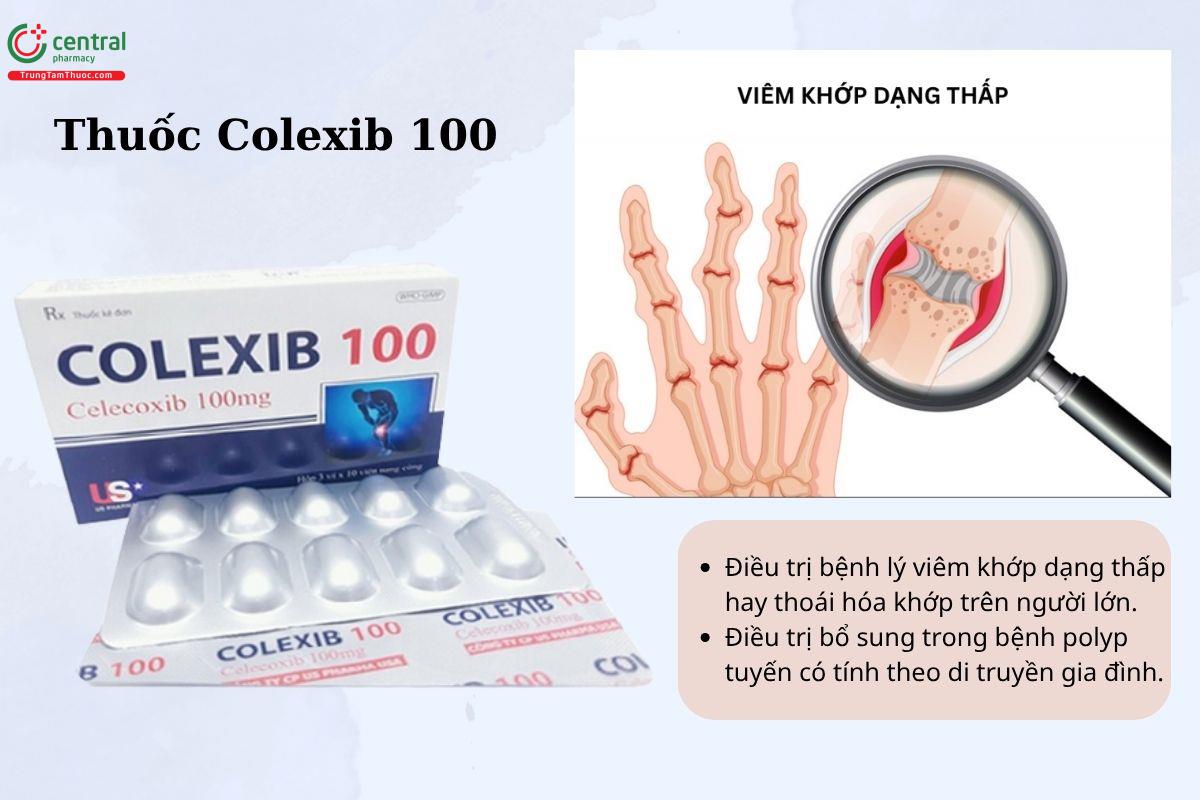 Chỉ định của thuốc Colexib 100