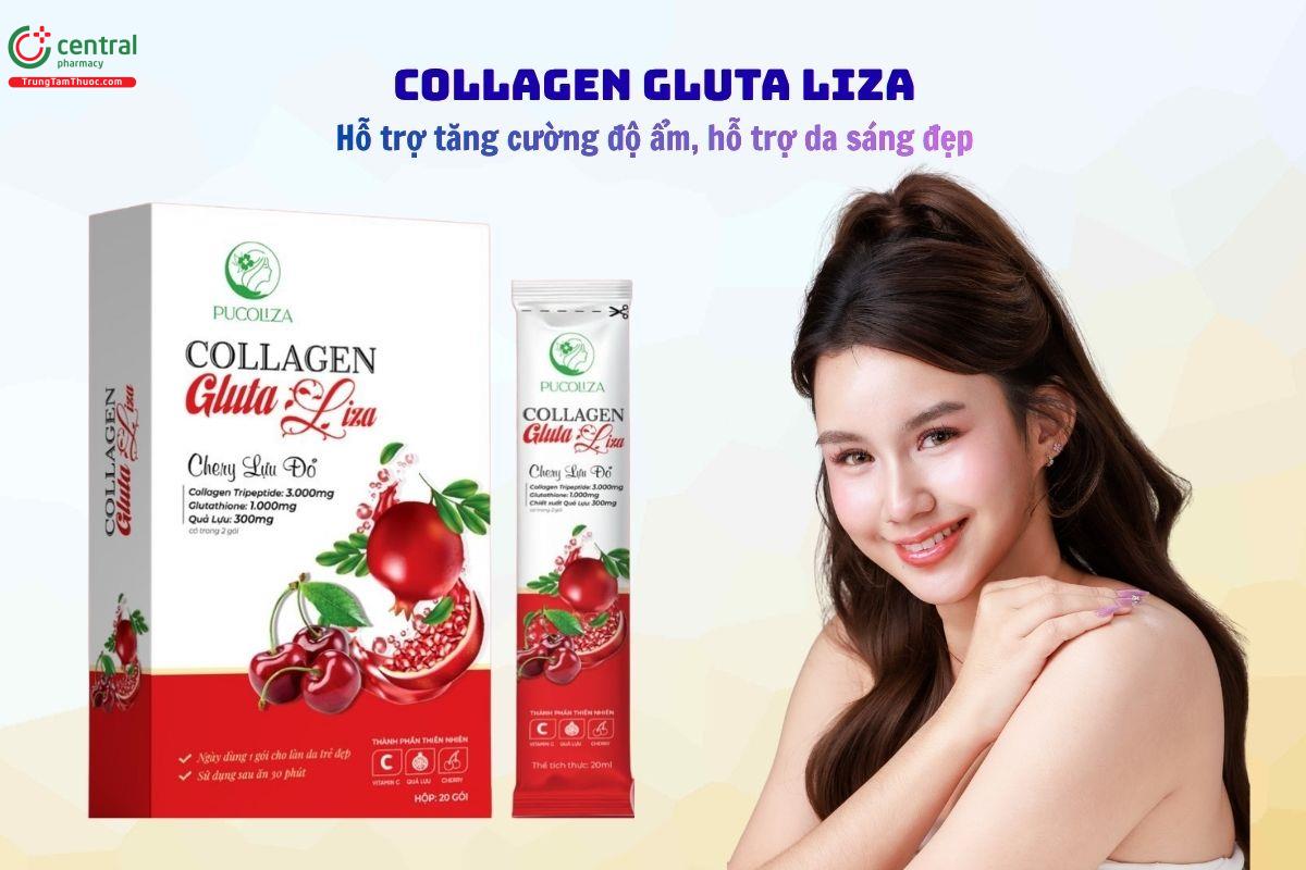Collagen Gluta Liza - Tăng độ ẩm, độ đàn hồi, giúp da sáng đẹp