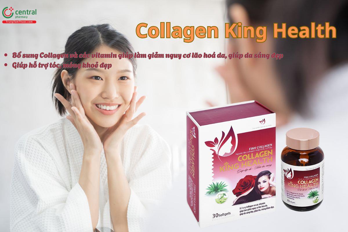 Viên uống Collagen King Health giúp ngăn ngừa lão hoá da