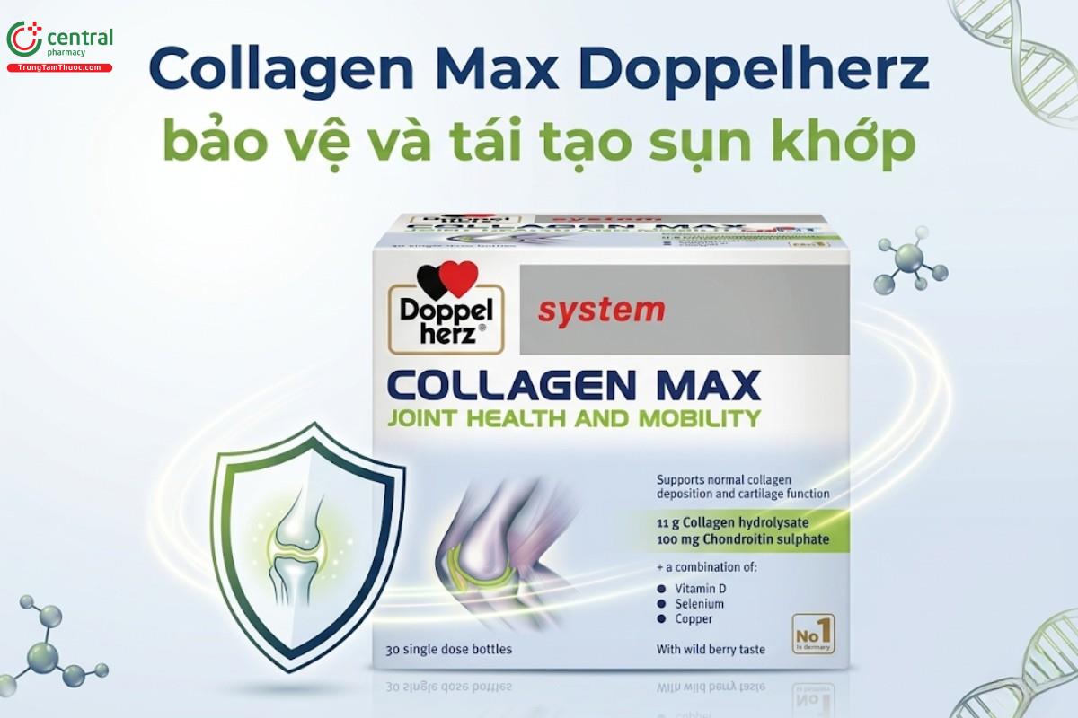 Collagen Max Doppelherz bảo vệ và tái tạo sụn khớp