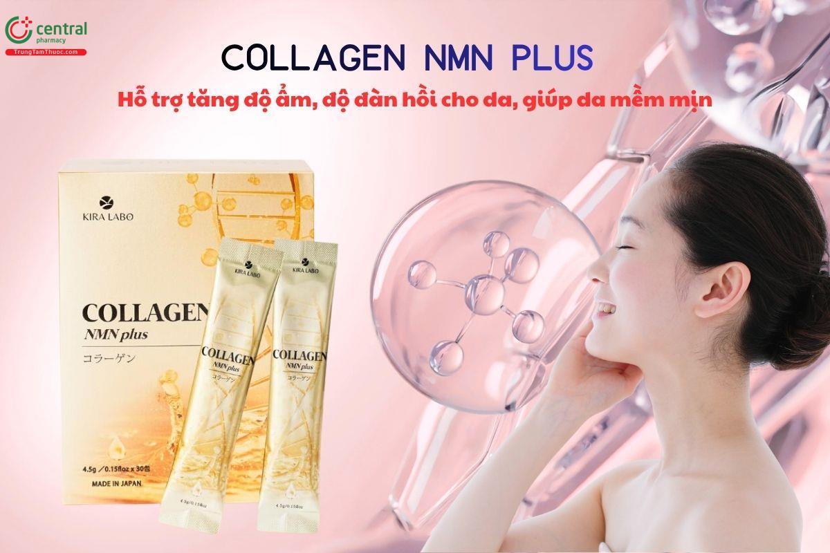 Collagen NMN Plus tăng độ ẩm, độ đàn hồi cho da, làm đẹp da