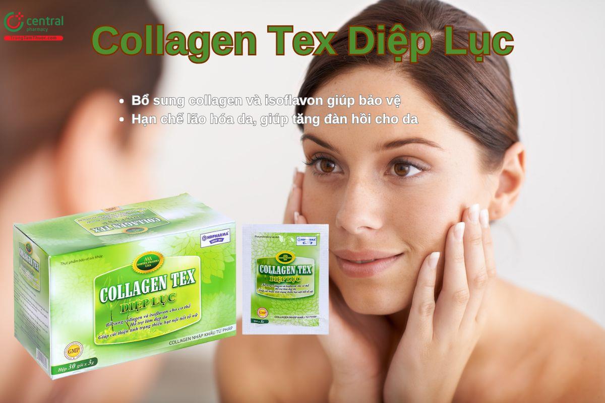  Collagen Tex Diệp Lục giúp ngăn ngừa lão hoá da, làm đẹp da