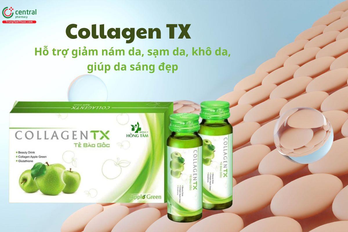 Collagen TX giúp giảm nám, khô da, giúp da sáng khỏe, mịn màng