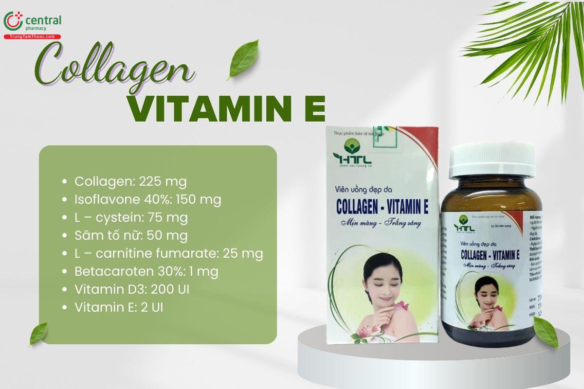 Collagen - Vitamin E HTL có chứa thành phần nào?