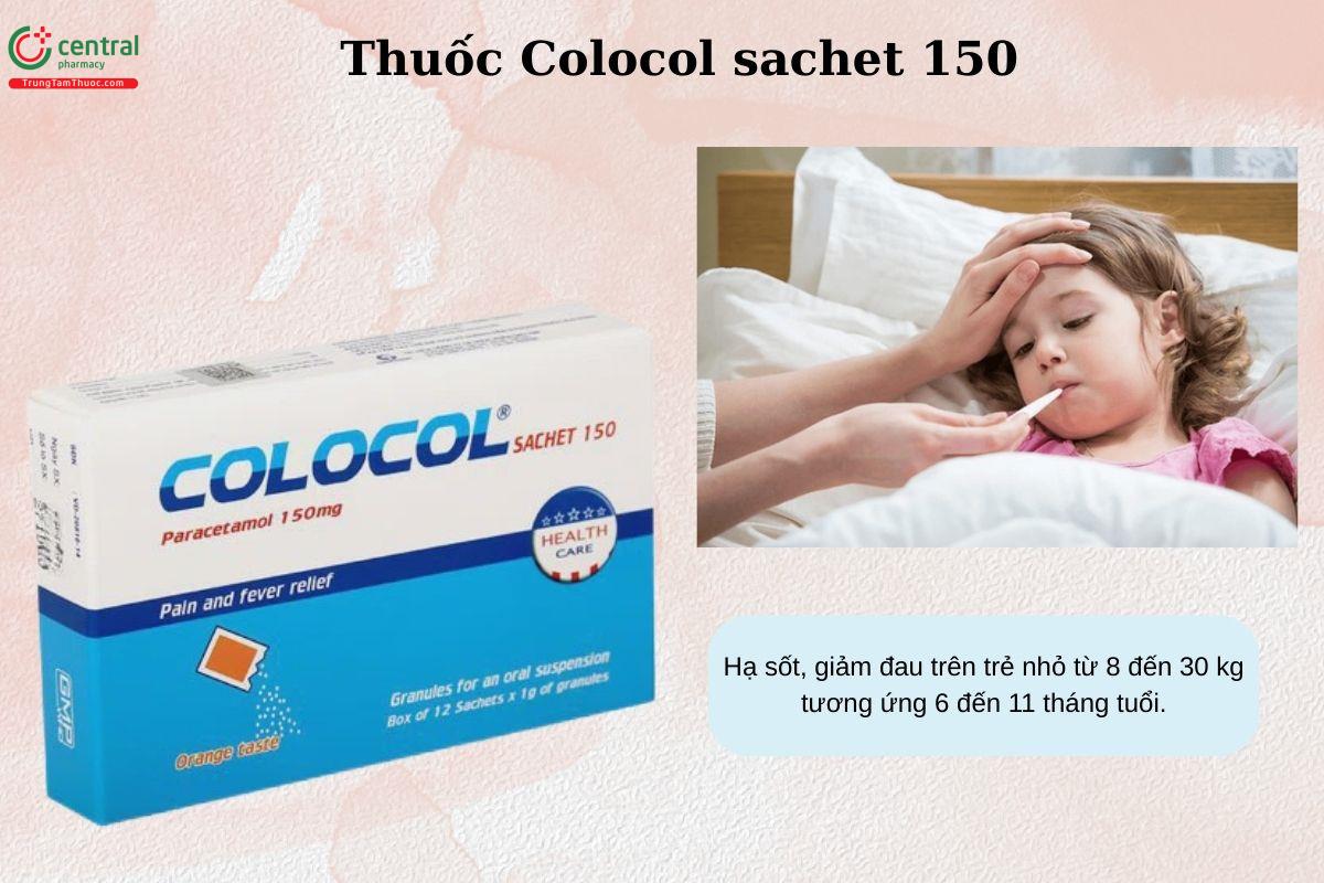 Chỉ định của thuốc Colocol sachet 150