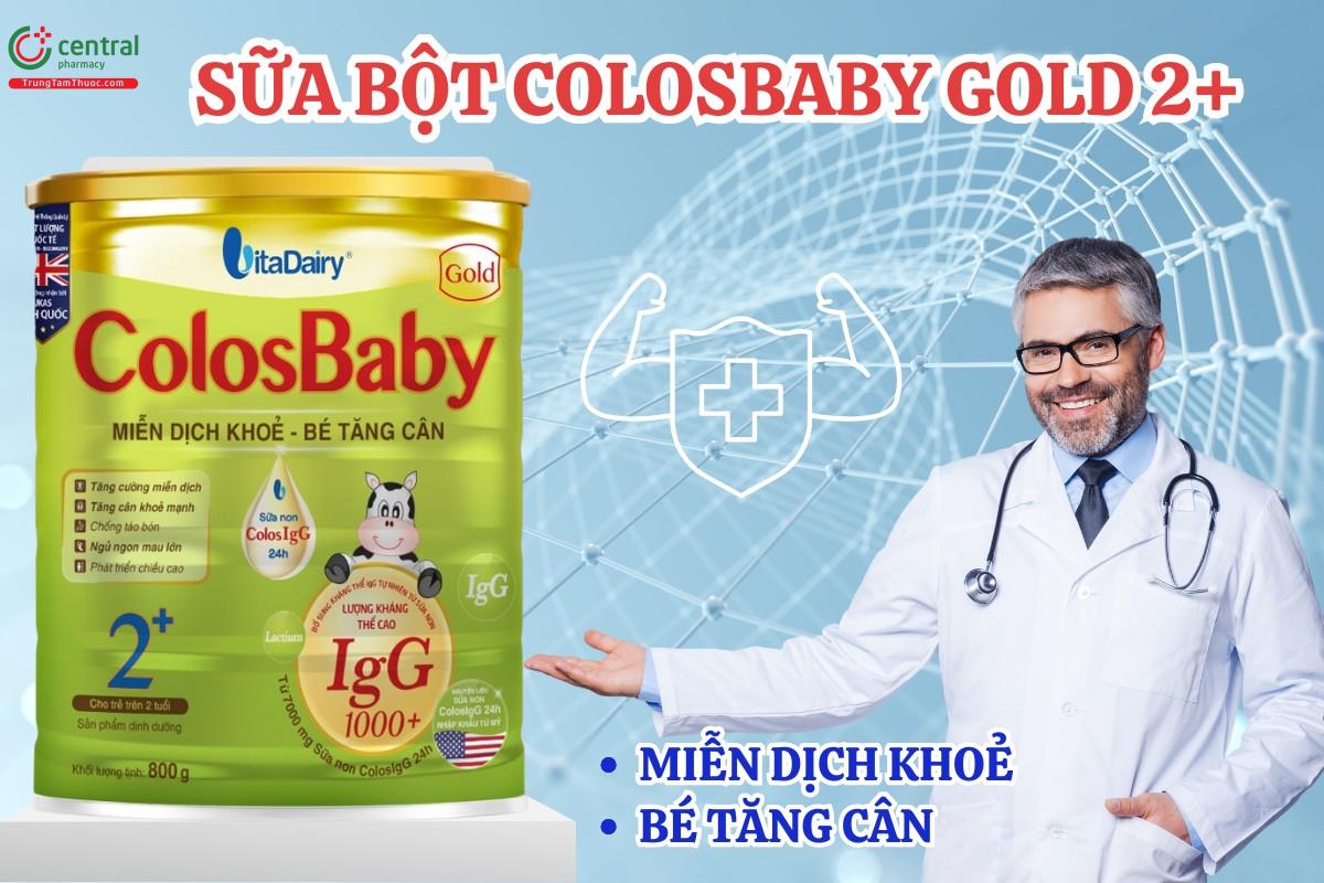 Sữa Colosbaby Gold 2+ 800g - Dành cho bé 2+, tăng cường hệ miễn dịch