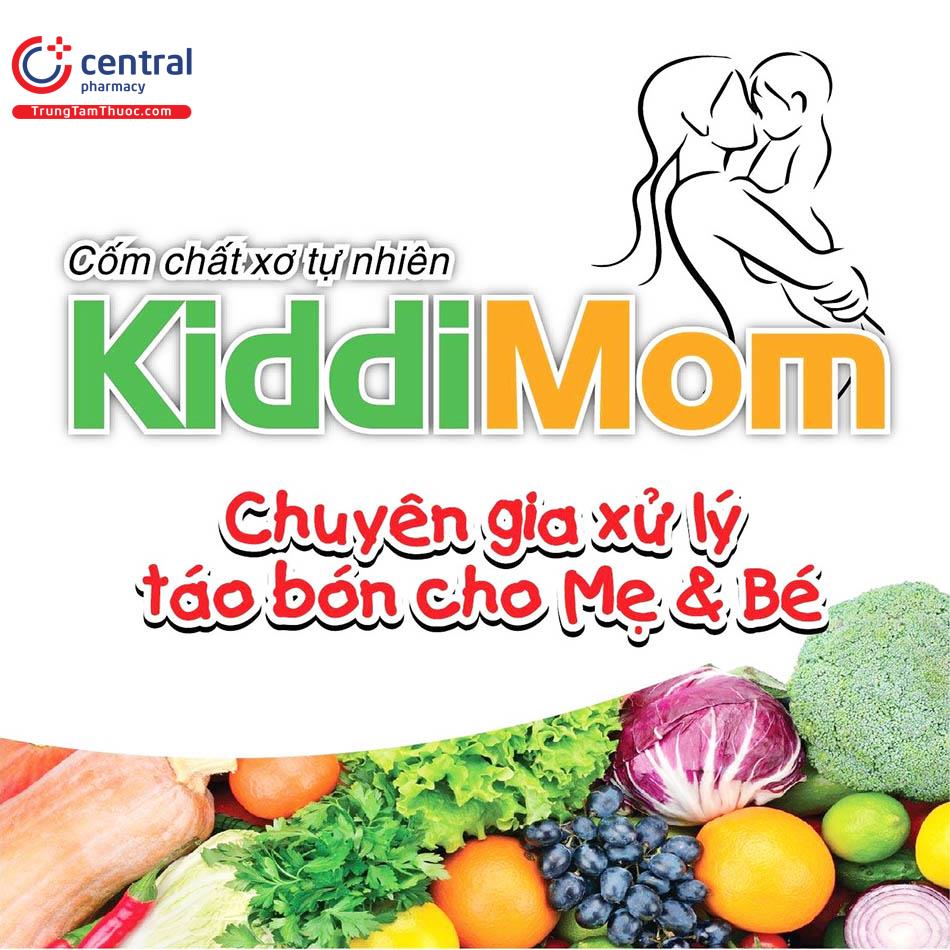 Hình 1: Cốm Kiddimom cung cấp chất xơ tự nhiên cho mẹ và bé