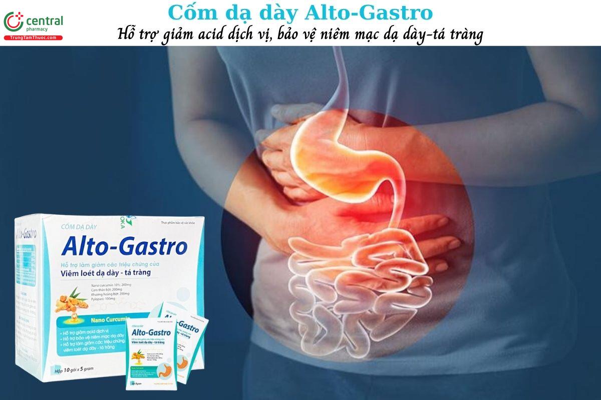 Alto-Gastro - Hỗ trợ giảm acid dịch vị, tăng cường bảo vệ niêm mạc dạ dày