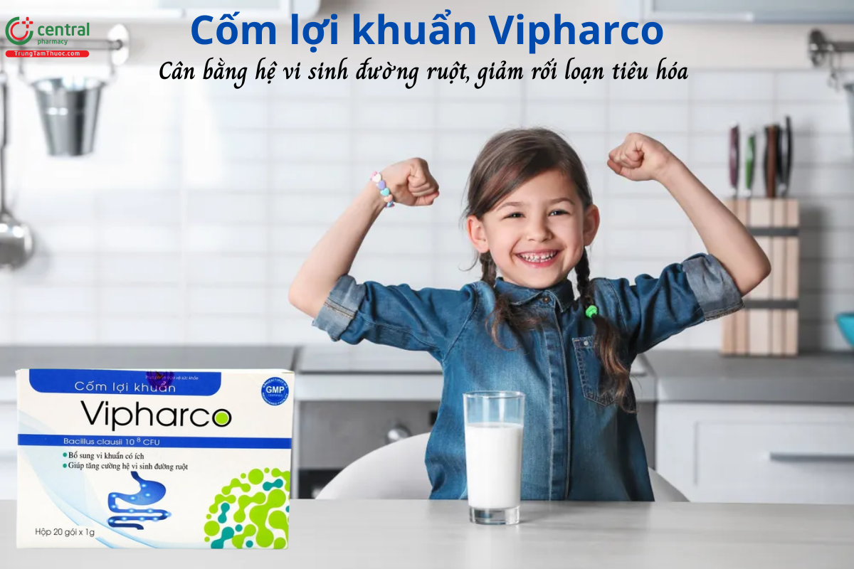 Cốm lợi khuẩn Vipharco - Cân bằng hệ vi sinh đường ruột, tăng cường tiêu hóa