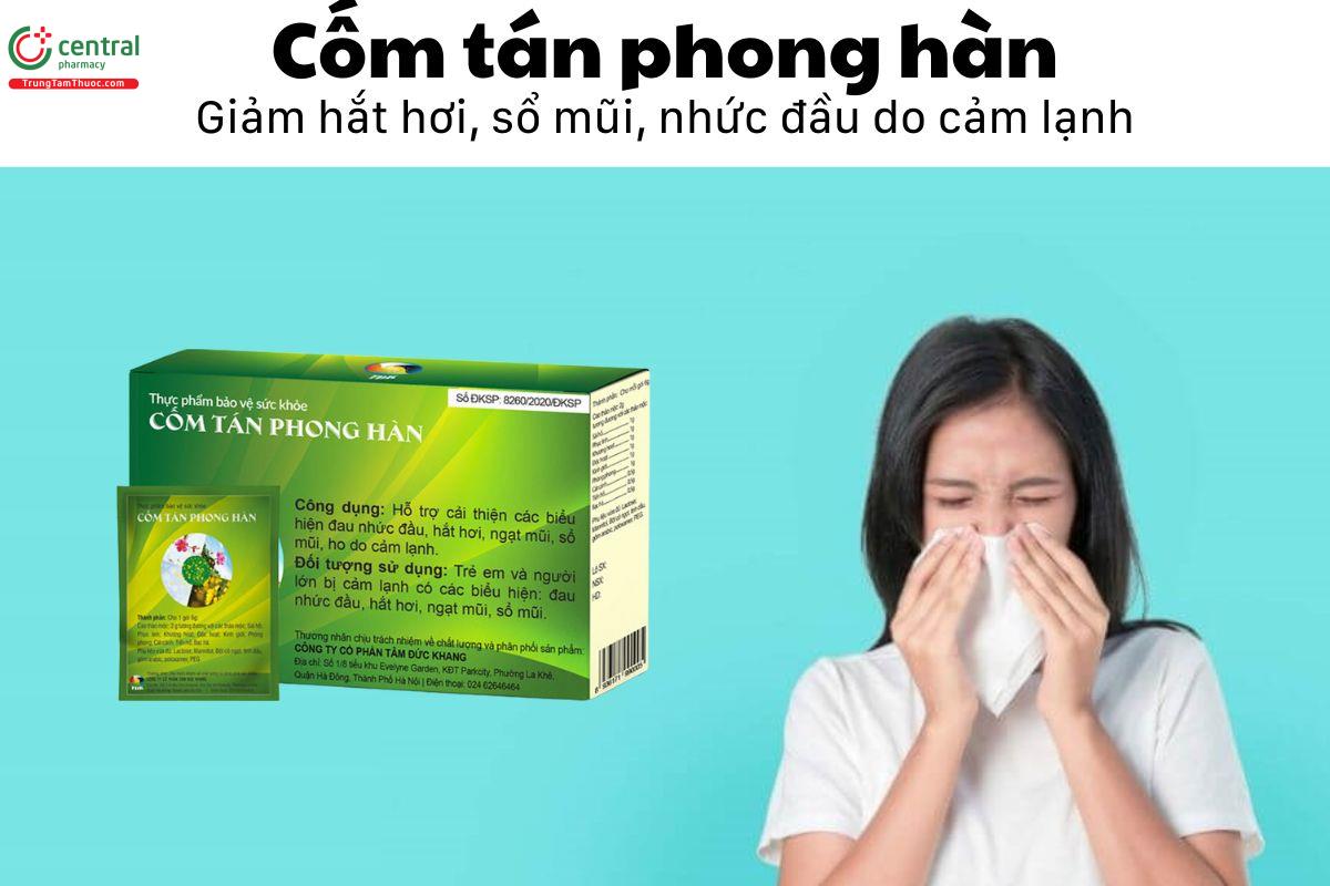 Cốm tán phong hàn - Giảm hắt hơi, sổ mũi, nhức đầu do cảm lạnh