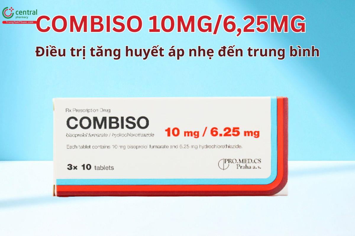 Combiso 10mg/6,25mg được chỉ định trong điều trị tăng huyết áp cho người trưởng thành