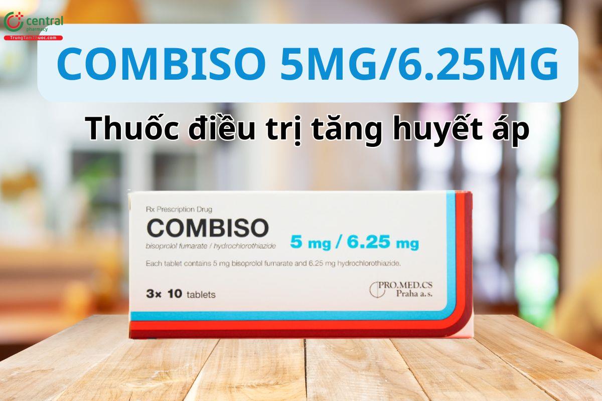 Combiso 5mg/6,25mg điều trị tăng huyết áp nhẹ đến trung bình