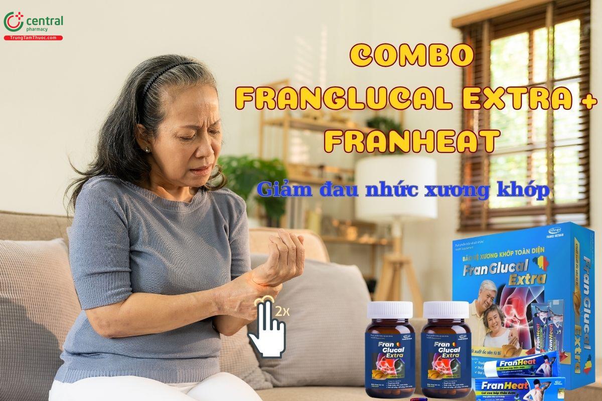 Bộ Bộ sản phẩm Fran Glucal extra + Fran Heat 