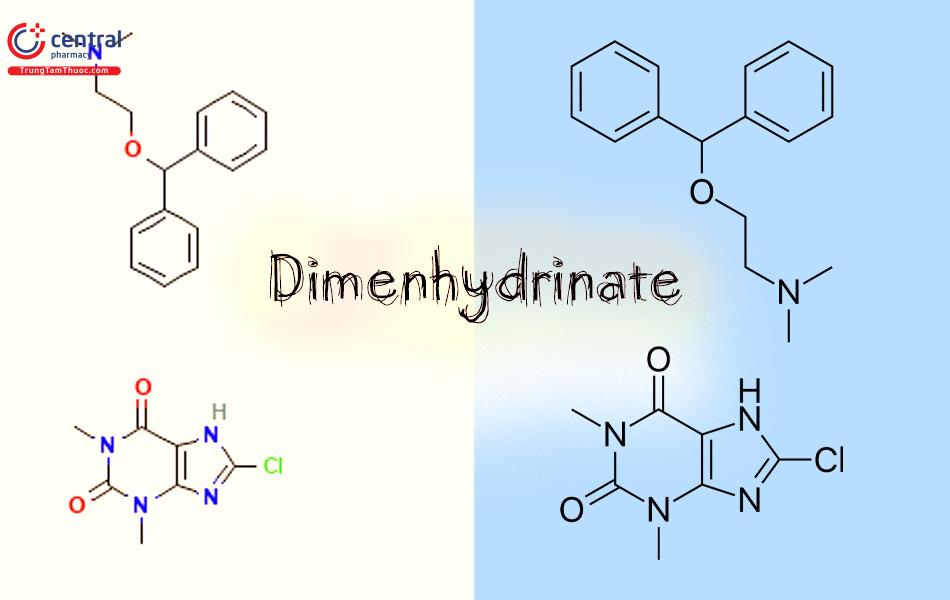 Công thức cấu tạo của Dimenhydrinate