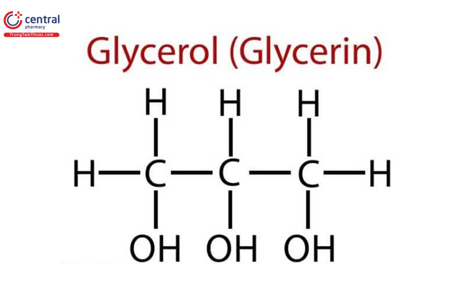 Công thức cấu tạo của Glycerin