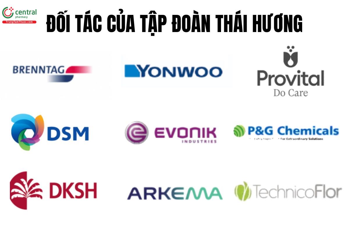 Một số đối tác của Công ty cổ phần tập đoàn dược phẩm Thái Hương