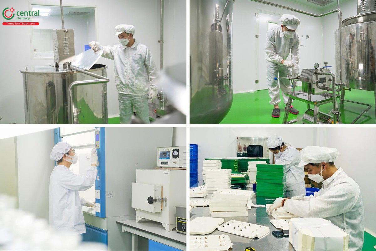 Cơ sở vật chất tại nhà máy của Công ty Cổ Phần Tập Đoàn Nam Dược Tản Viên Sơn