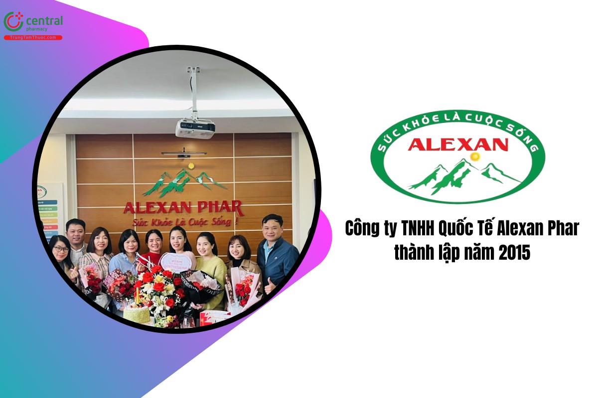 Công ty TNHH Quốc Tế Alexan Phar thành lập năm 2015