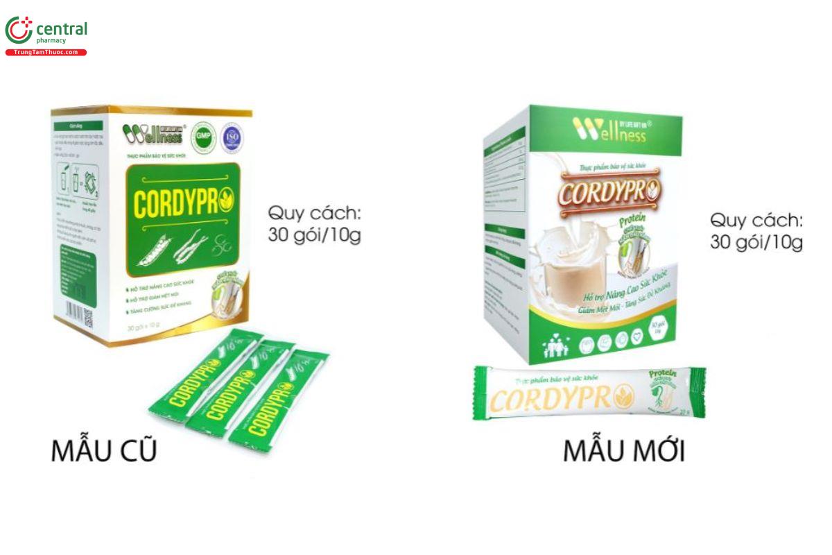 Cordypro mẫu cũ - mới