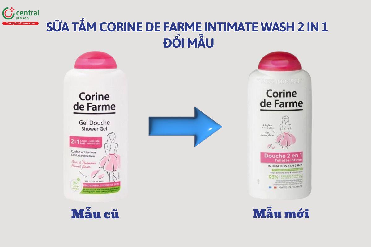 Mẫu mới Corine de Farme Intimate Wash 2 in 1