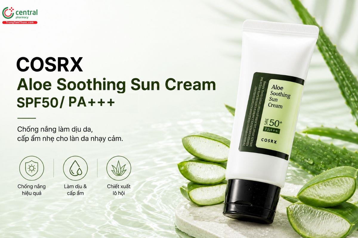 Kem chống nắng làm dịu, cấp ẩm COSRX Aloe Soothing Sun Cream SPF50/PA+++