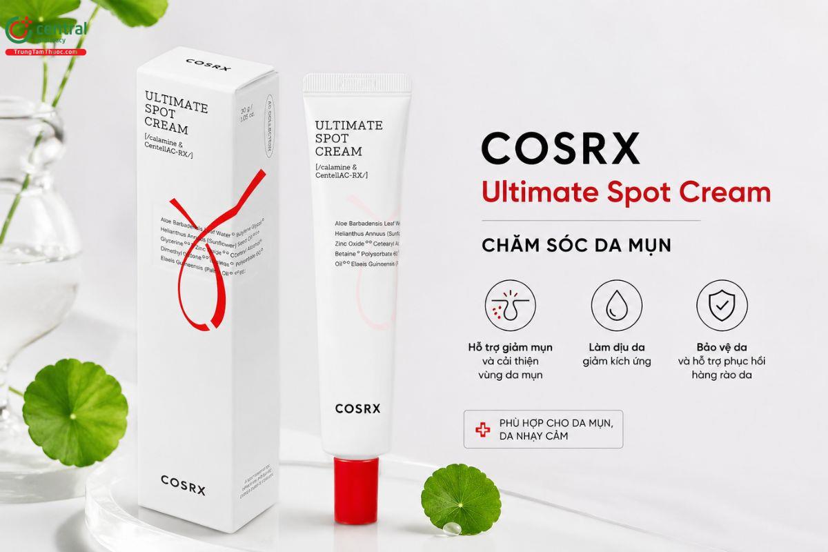 COSRX Ultimate Spot Cream - Hỗ trợ giảm viêm mụn, phục hồi da