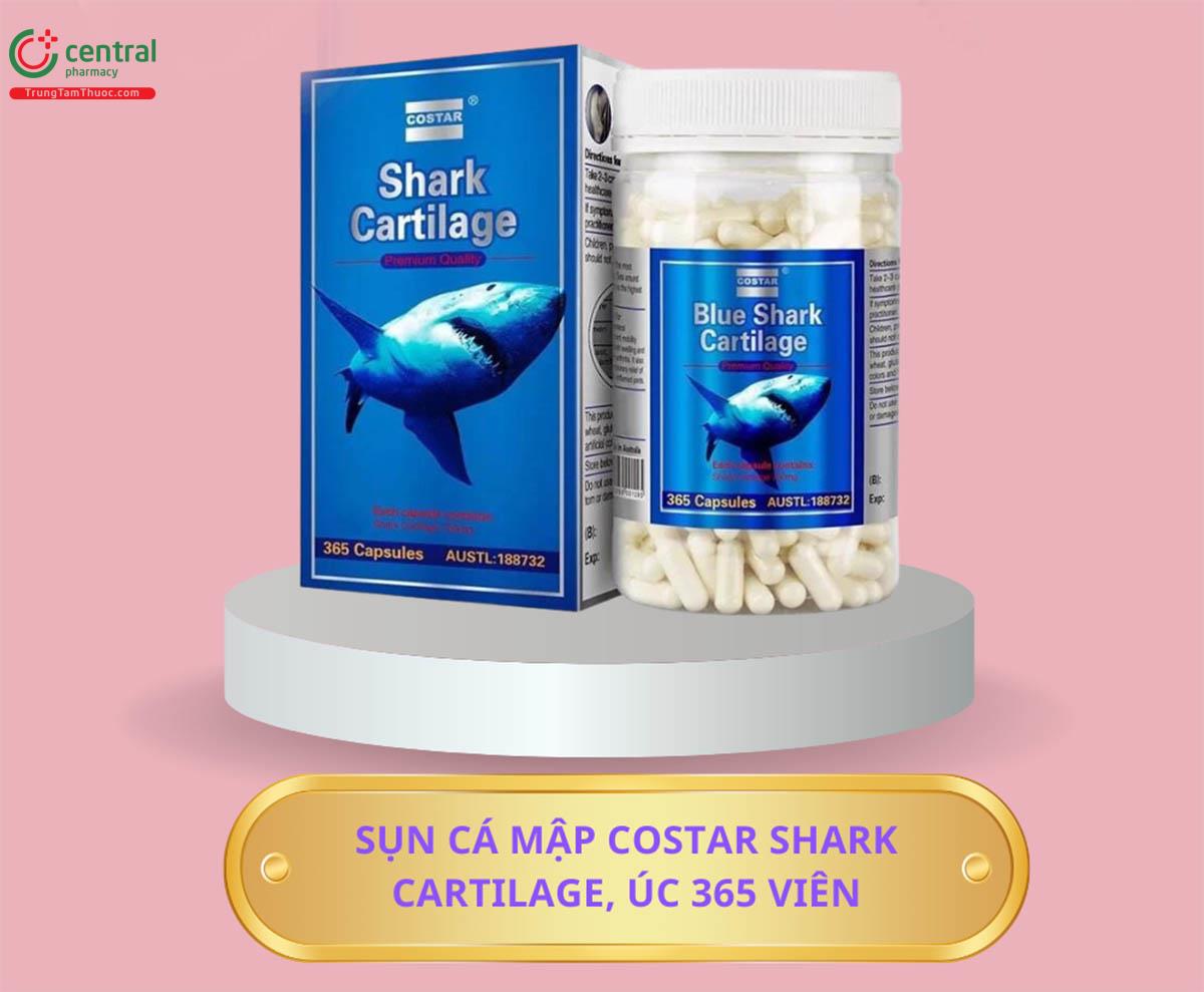 Costar Shark Cartilage 750mg 365 viên giúp khớp linh hoạt, dẻo dai