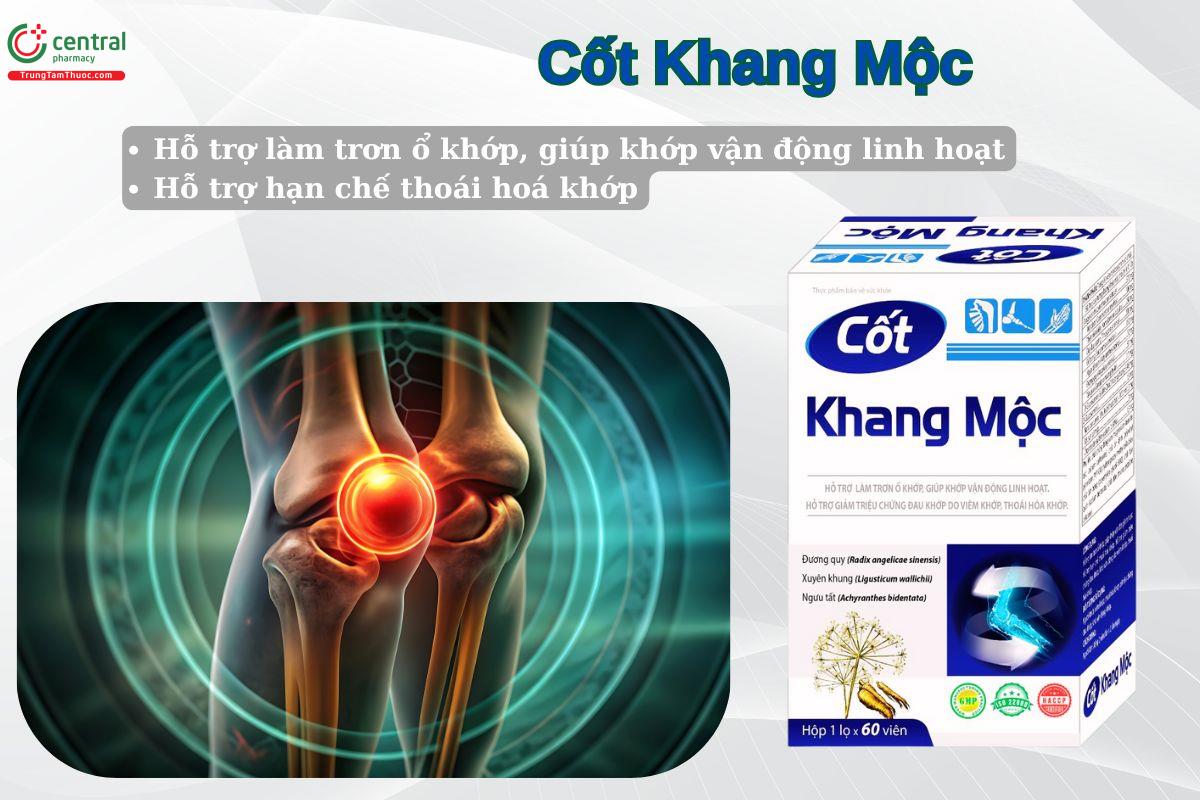 Viên uống Cốt Khang Mộc giúp khớp vận động linh hoạt, hạn chế thoái hoá khớp