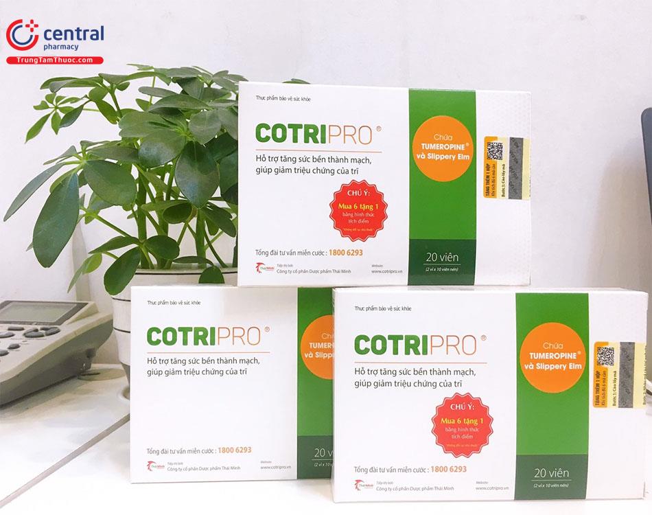 Cotripro (viên uống) giúp giảm ngứa ngáy, dau rát hậu môn