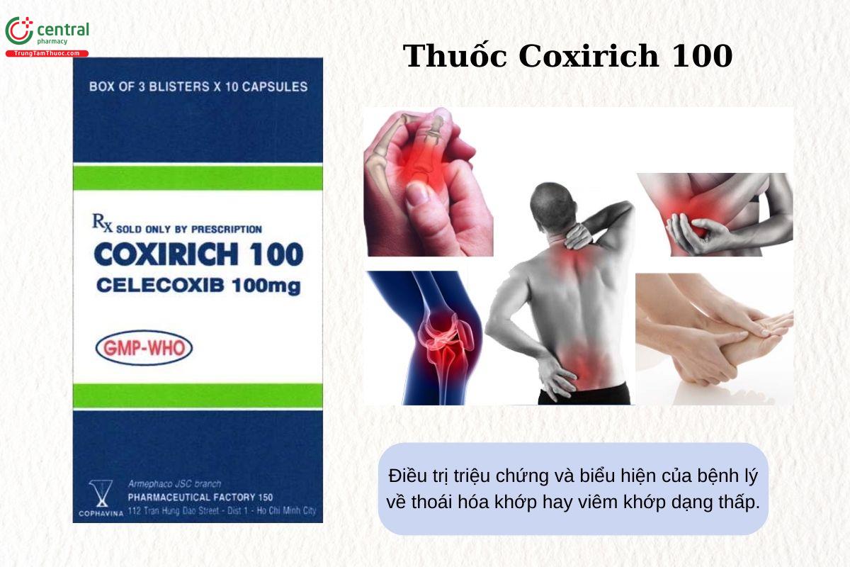 Chỉ định của thuốc Coxirich 100