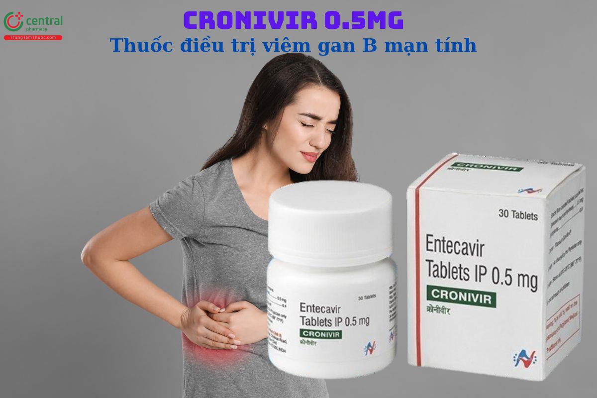 Thuốc Cronivir 0.5mg điều trị nhiễm virus viêm gan B (HBV)