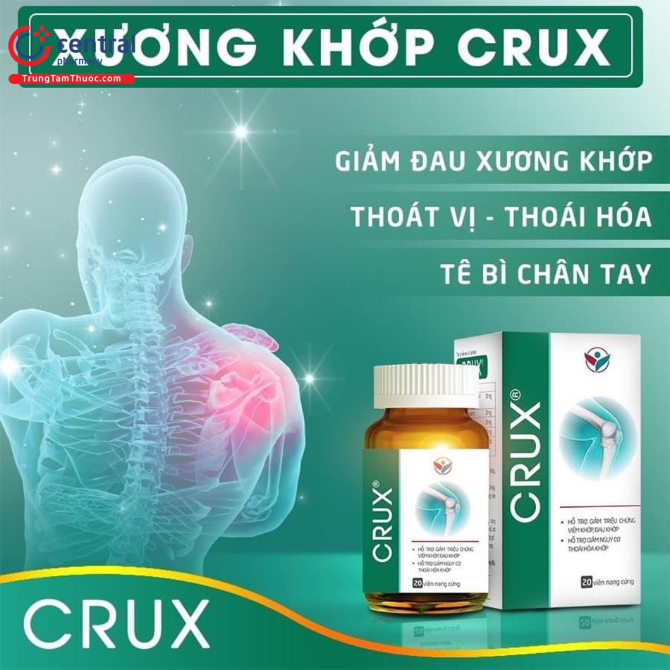 Viên uống Crux hỗ trợ giảm đau nhức khớp