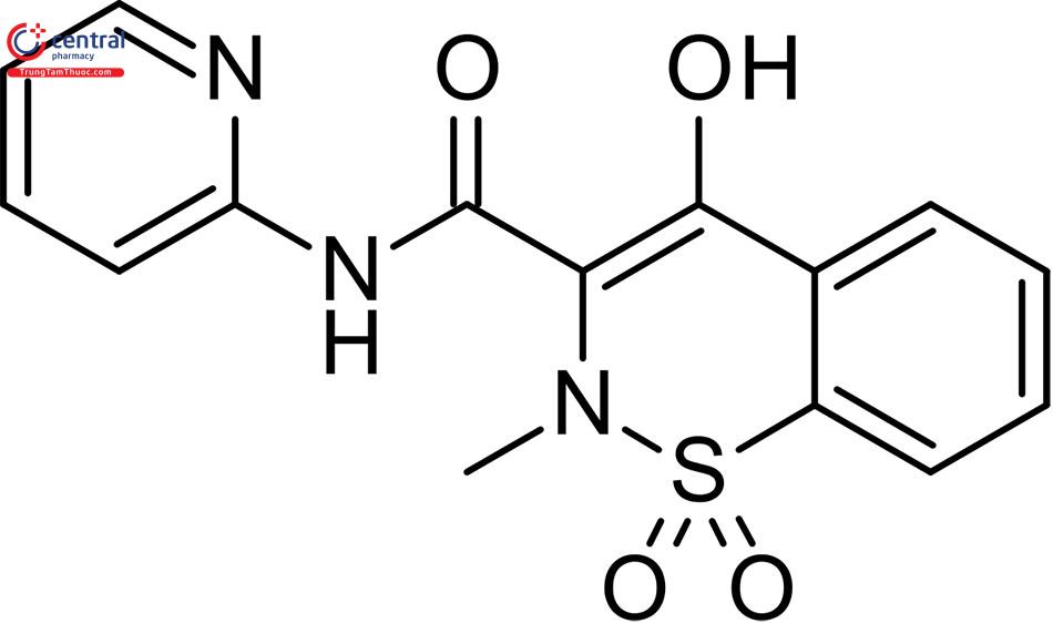 Cấu trúc hoá học của Piroxicam