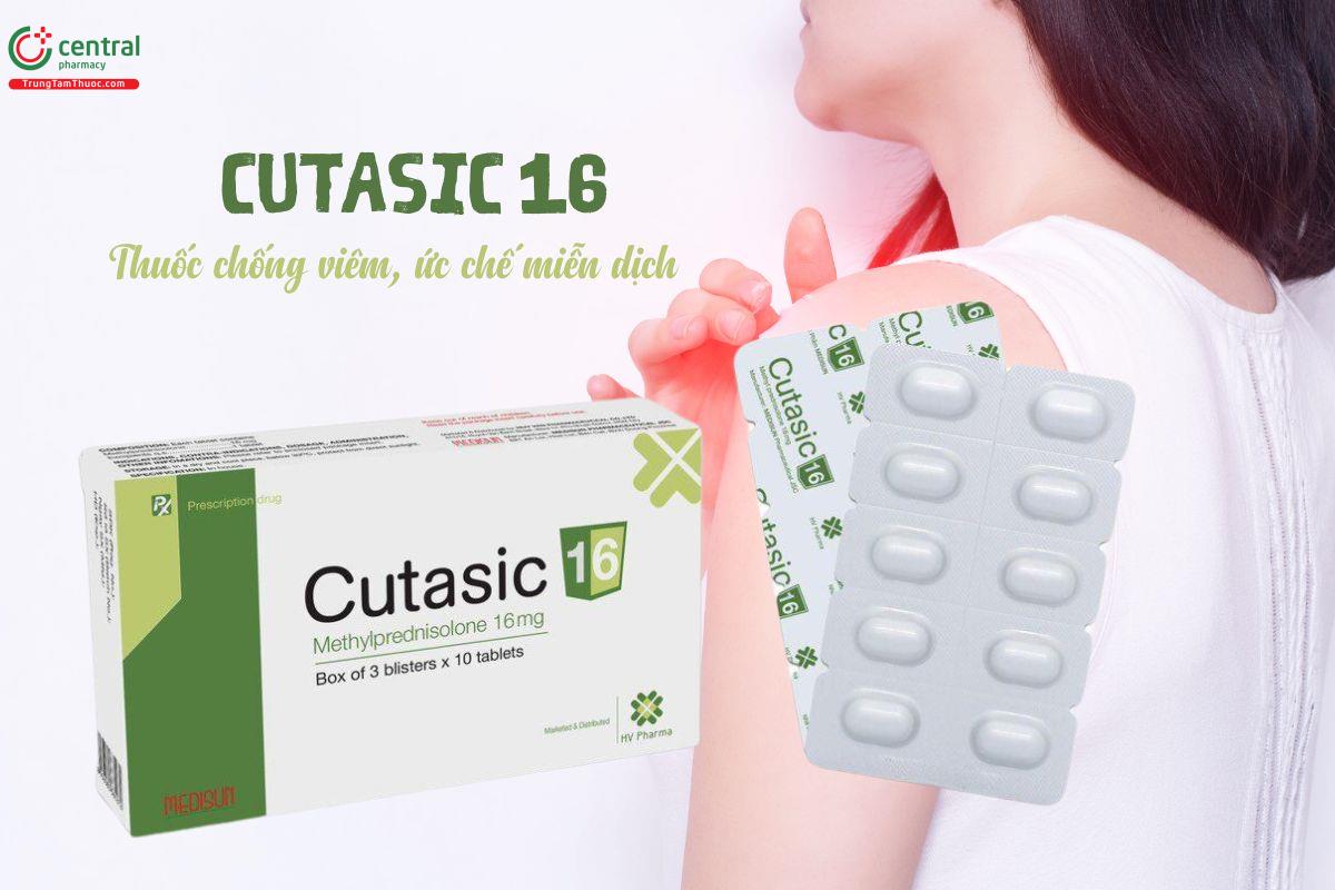 Thuốc Cutasic 16mg - Chống viêm, chống dị ứng, ức chế miễn dịch mạnh