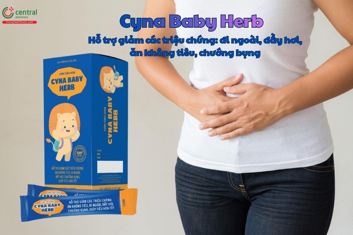Cốm tiêu hóa Cyna Baby Herb giảm đầy hơi, chướng bụng, kém tiêu