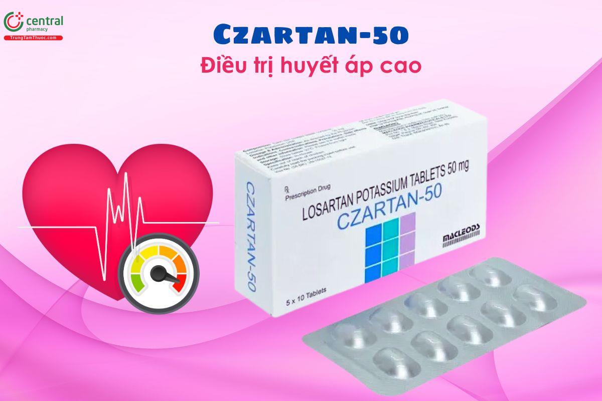 Thuốc Czartan-50 điều trị huyết áp cao ở người lớn