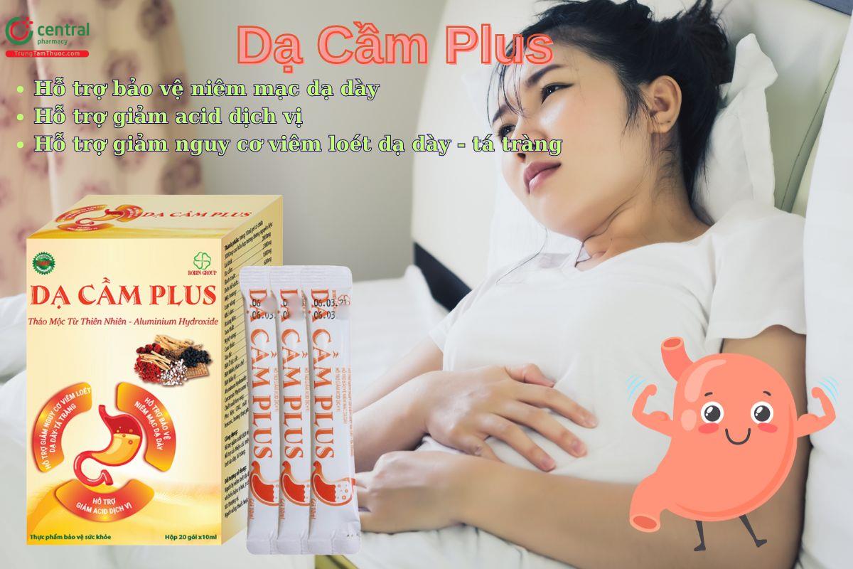 Gel Dạ Cẩm Plus giúp giảm các triệu chứng của viêm loét dạ dày tá tràng