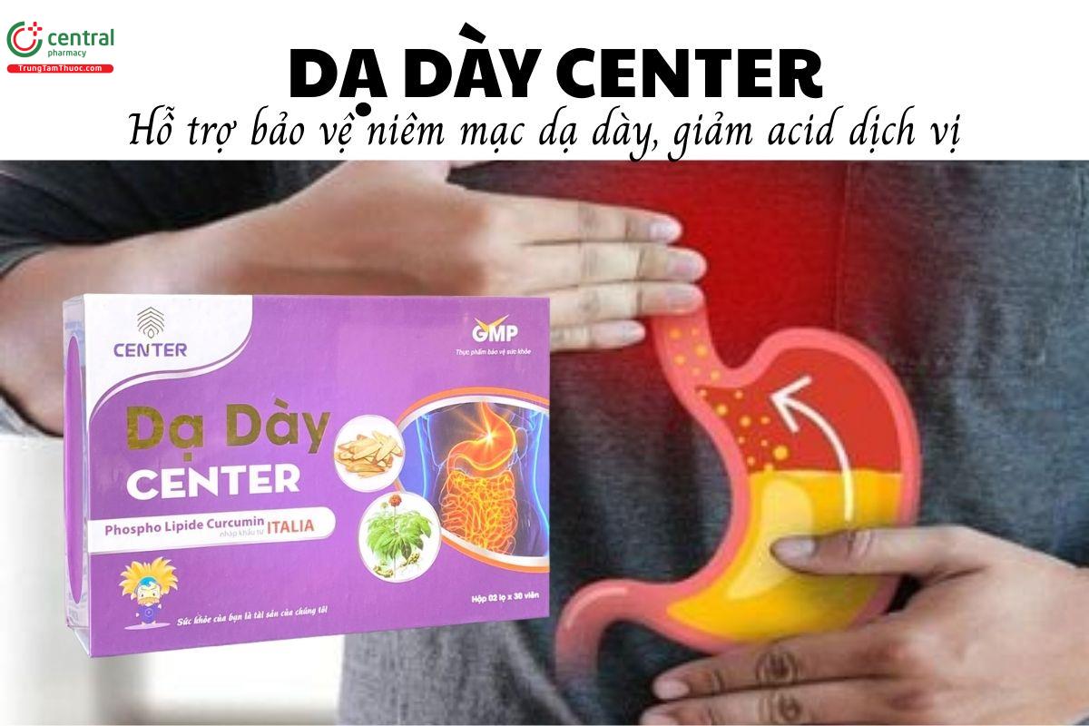 Dạ dày Center - Hỗ trợ bảo vệ niêm mạc dạ dày, giảm acid dịch vị