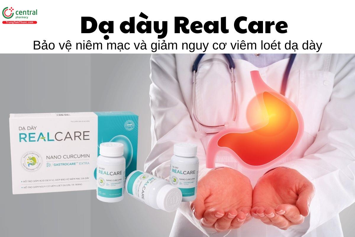 Dạ dày Real Care - Bảo vệ niêm mạc và giảm nguy cơ viêm loét dạ dày