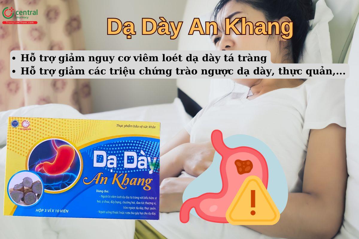 Viên uống Dạ Dày An Khang giúp giảm các triệu chứng của trào ngược dạ dày thực quản