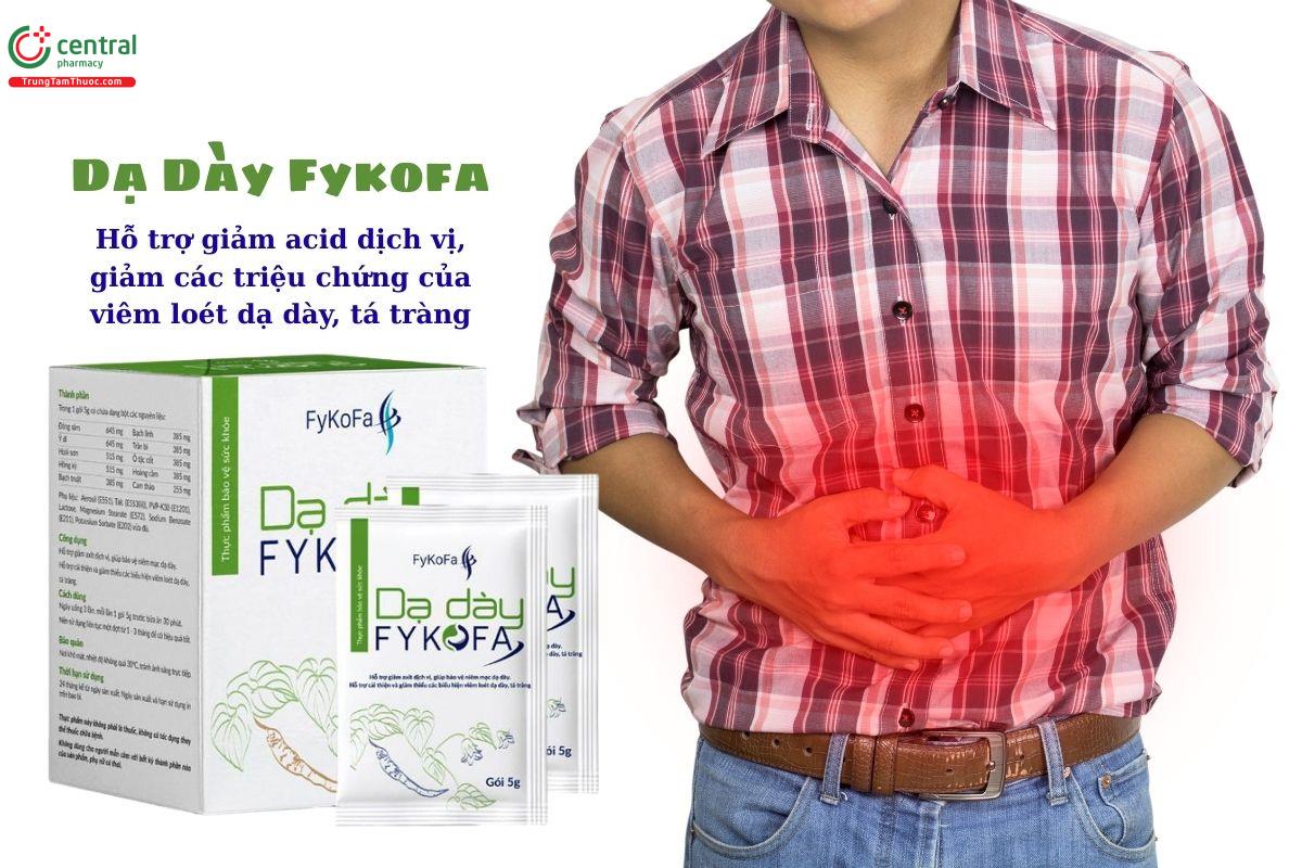 Thuốc Dạ Dày Fykofa - Giảm acid dịch vị, giảm viêm loét dạ dày, tá tràng