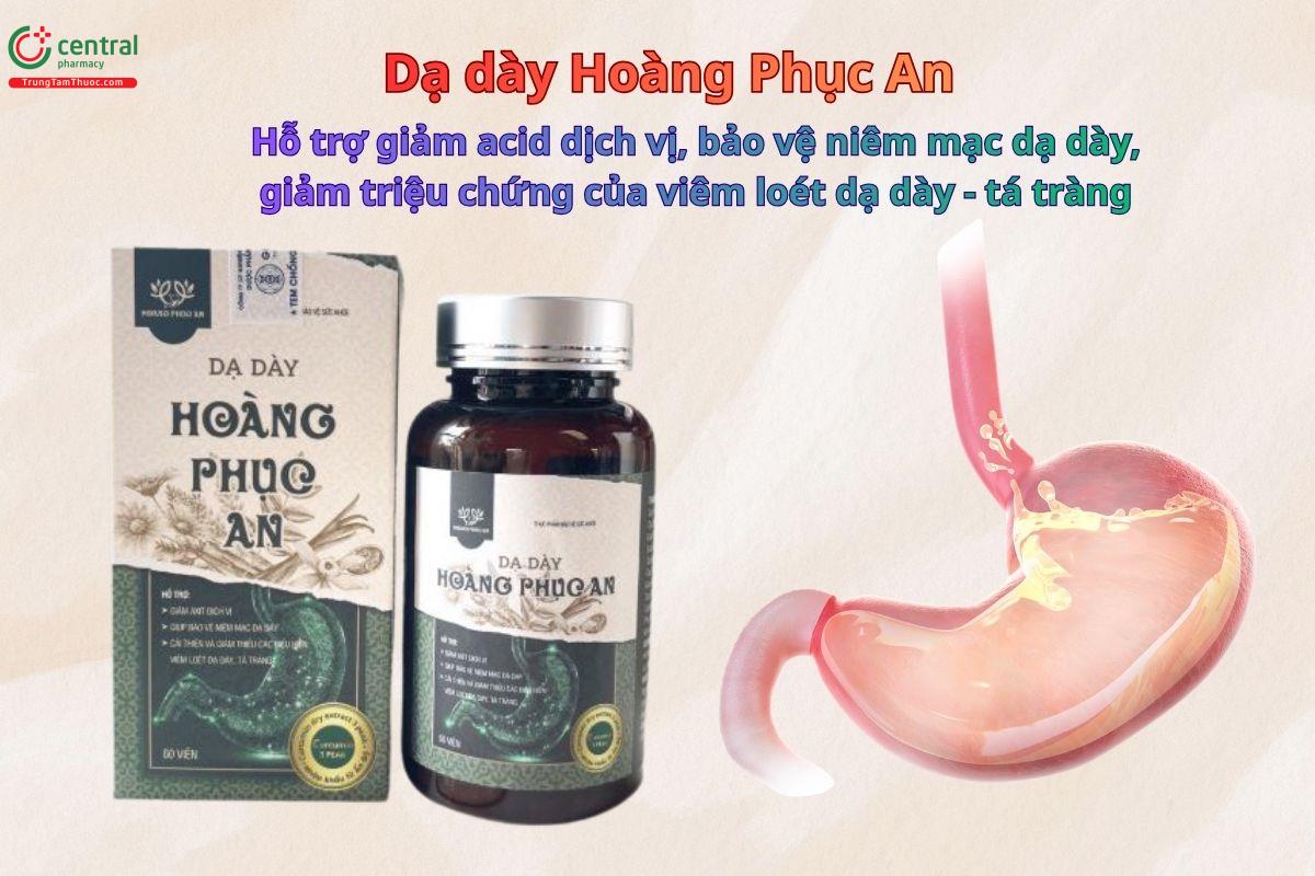 Dạ Dày Hoàng Phục An hỗ trợ giảm acid dịch vị, bảo vệ dạ dày