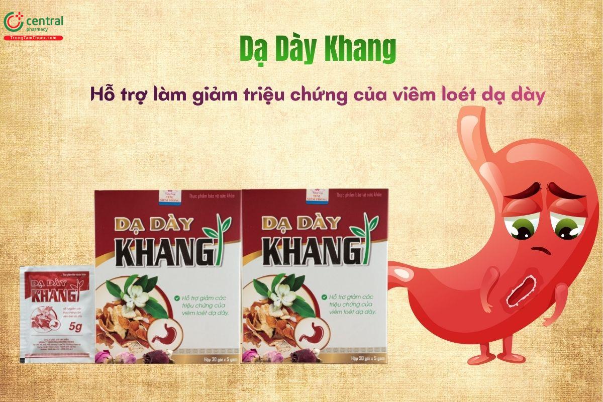 Dạ Dày Khang làm giảm triệu chứng viêm loét dạ dày, tá tràng