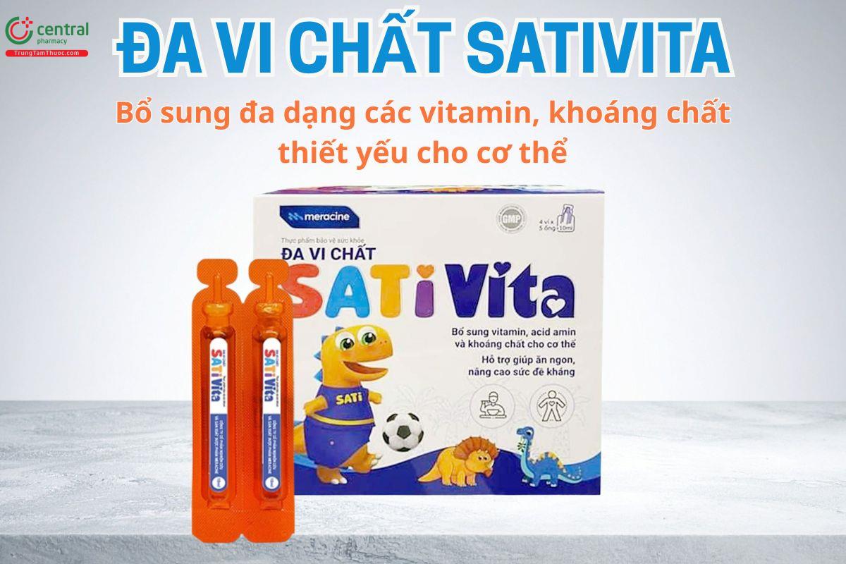 Đa Vi Chất SatiVita bổ sung vitamin, khoáng chất thiết yêu cho cơ thể